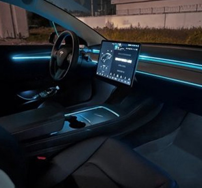 成都特斯拉氛围灯改装 迎宾模式提升上车仪式感