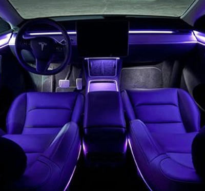 成都特斯拉 S/X 氛围灯升级 手机 APP 自定义光效场景